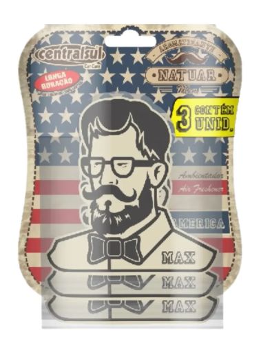 AROMATIZANTE  MEN AMERICA 3 X 1 CENTRALSUL 